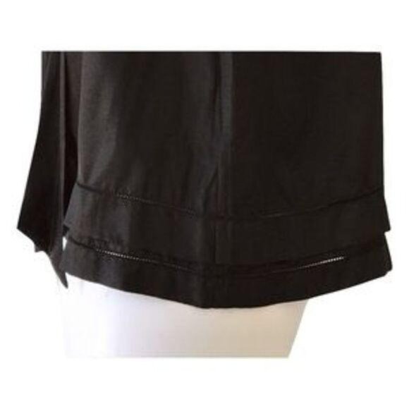 Generra Black Silky Front Tie Blouse - Picture 5 of 5